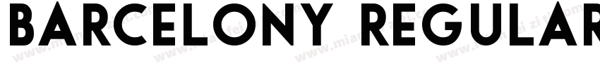 Barcelony Regular Version Version 1字体转换